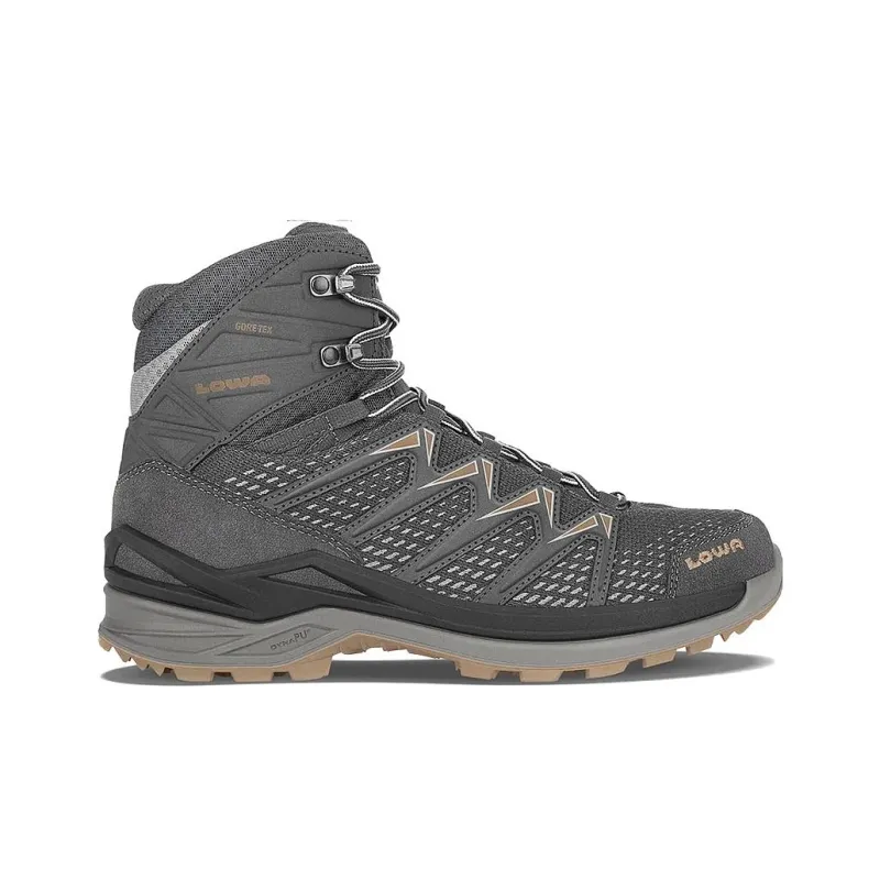 Lowa INNOX PRO Gt Abrasion Resistant High Top Outdoor Shoes Men's Yellow Gray-1