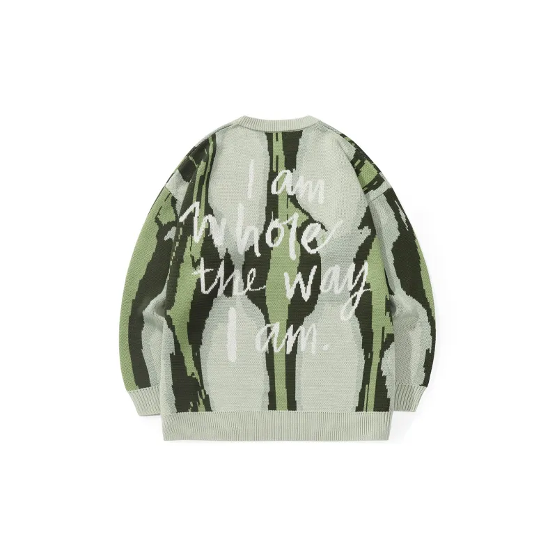 Loose Fit Sweater Unisex Pea Green-1