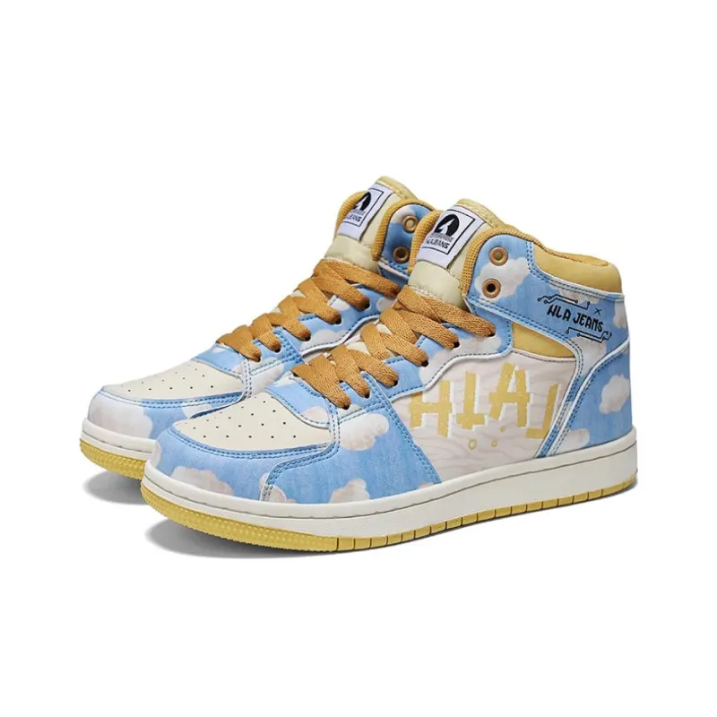 HLA JEANS High-Top Skateboard Shoes Unisex-2