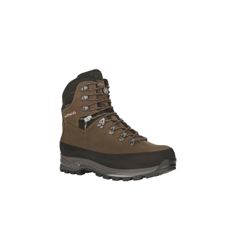 Lowa Cushioning Wear Resistant Mid Top Outdoor Shoes Men's Brown-3