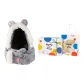 Gray+Polka Dot Box