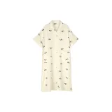 Center-Length Nightgown, Woven Cotton Version (100% cotton)