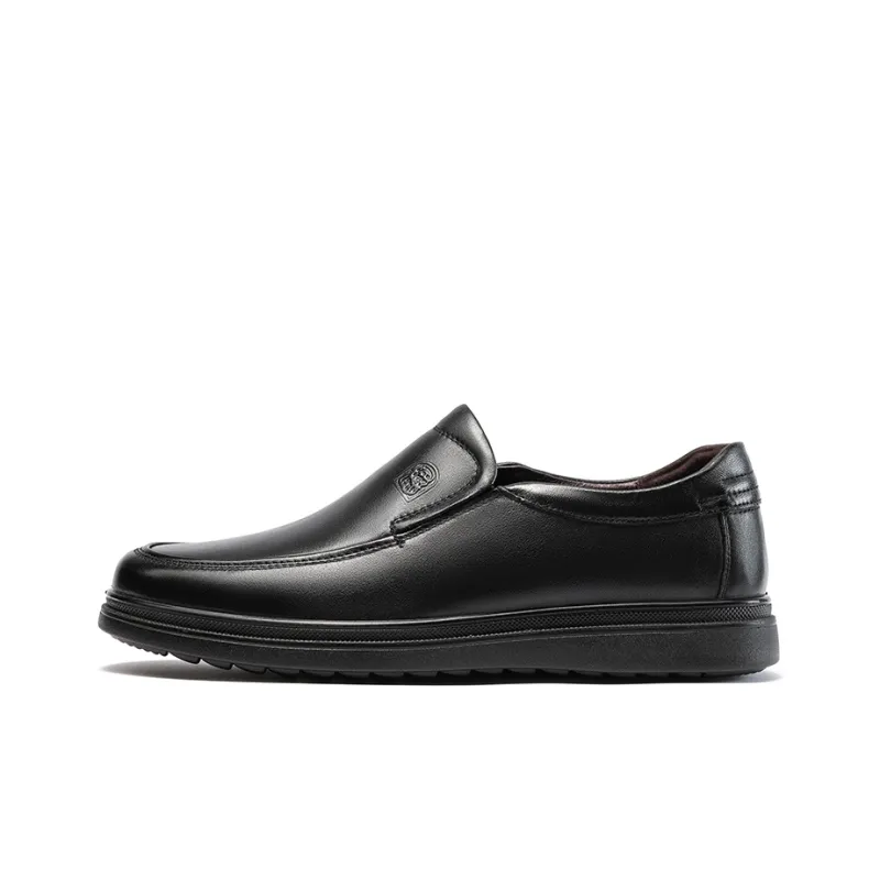 LAORENTOU Men's Casual Shoes Men Low Top Black/Brown-1