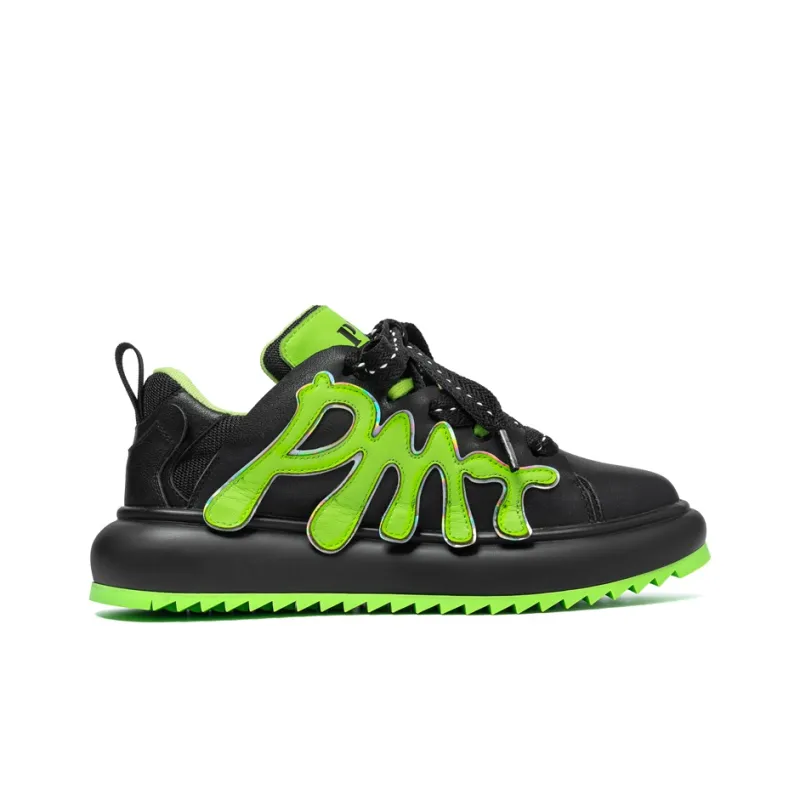 PMT Cushioned Anti-Slip Wear-Resistant Waterproof And Breathable Coverage Low-Top Casual Shoes Unisex Black Green-1