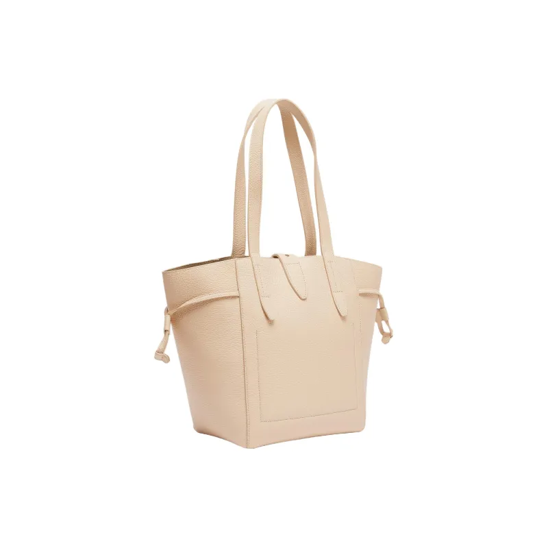 Furla Net Collection Grain Calfskin Handbag Medium Size Women's Light Yellow-2