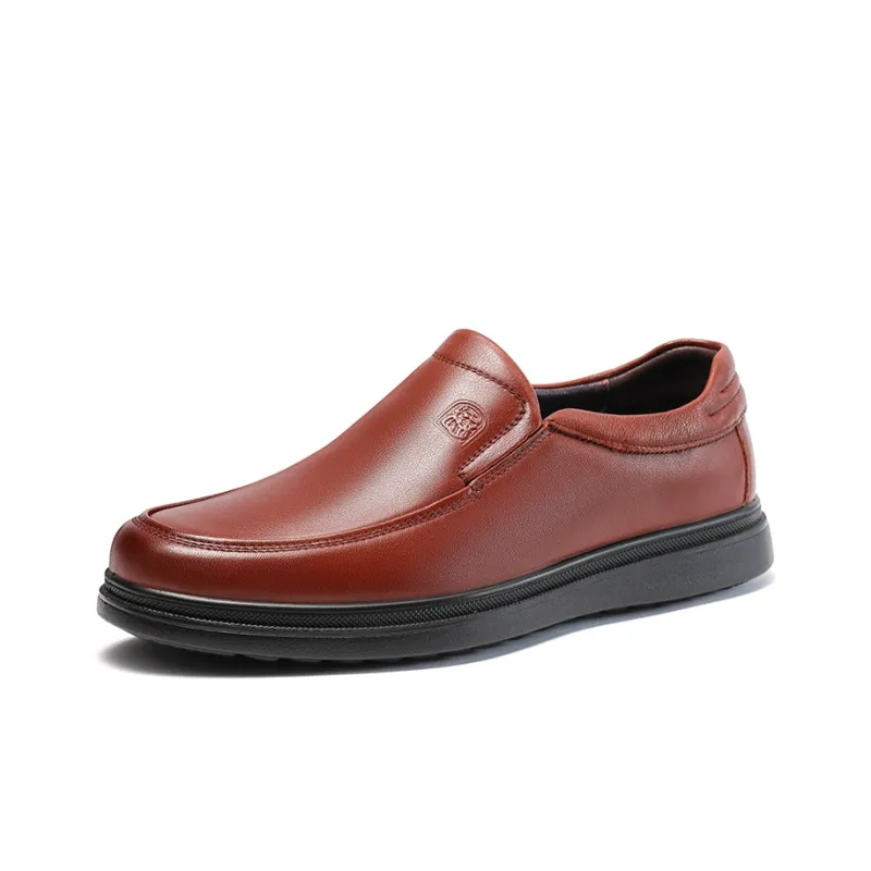 LAORENTOU Men's Casual Shoes Men Low Top Black/Brown-8