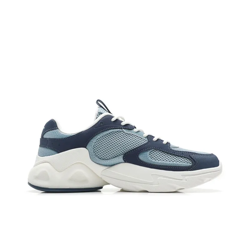 Anta Life Collection Anti Slip And Wear Resistant Rebound Low Top Sports Casual Shoes Men's Gray Blue-1