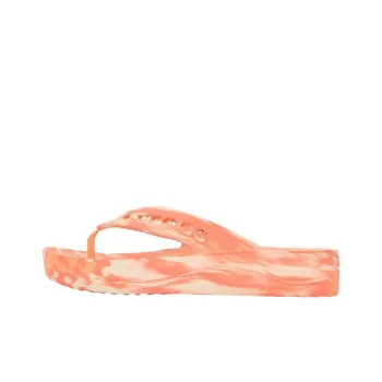 Crocs Baya Platform Thongs 'Orange' Women's