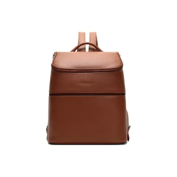 LONGCHAMP Le Pliage Cow Leather Backpack Men's Caramel