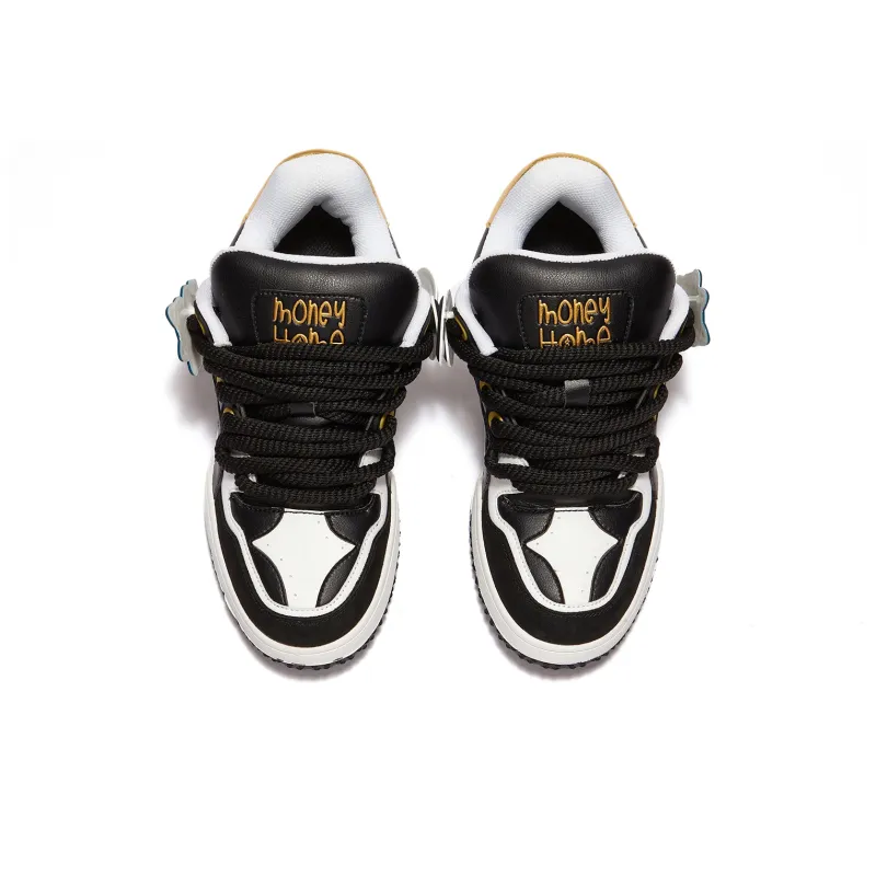 MONEY HOME Wear-Resistant Breathable Slip-Resistant Low-Top Skateboard Shoes Unisex-9