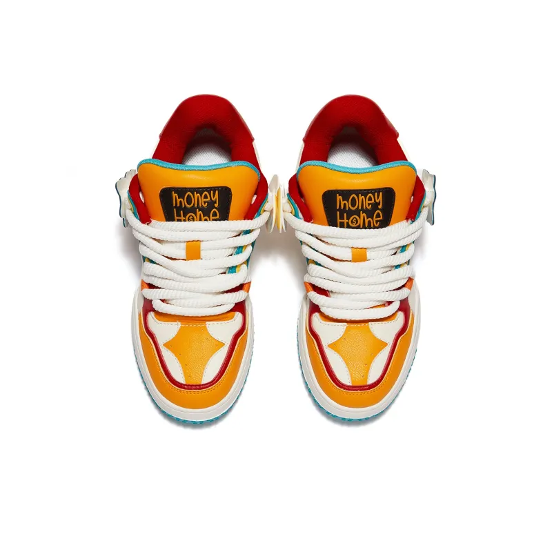 MONEY HOME Wear-Resistant Breathable Slip-Resistant Low-Top Skateboard Shoes Unisex-15