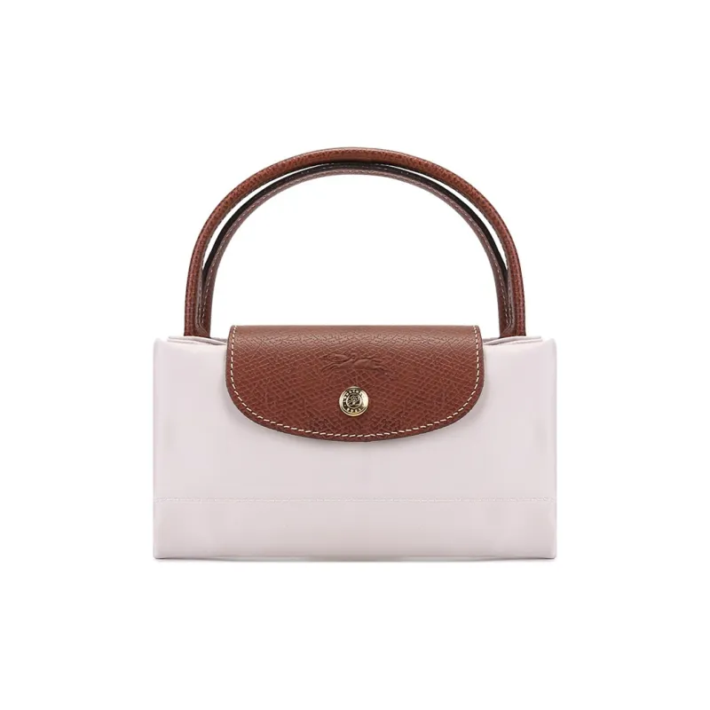 LONGCHAMP Le Pliage Canvas With Leather Dumpling Bag Handbag Trumpets Women's Paper Color-6