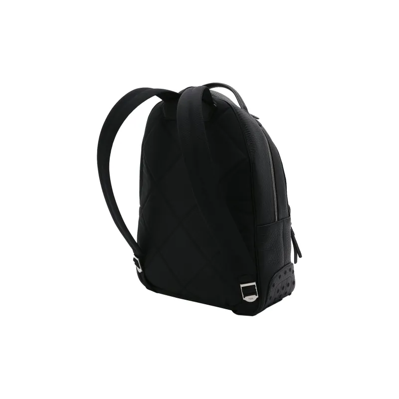TOD'S Leather Backpack Medium Size Men's Black-4
