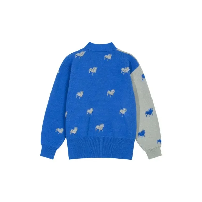INSANE LASIA Knitwear Unisex Blue Gray Multicolor-1