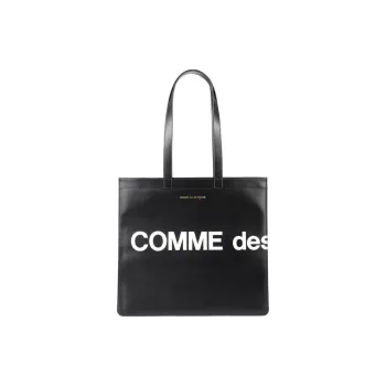 CDG Leather Tote Bag Shopping Bag Shoulder Bags Handbags Regular Unisex Black