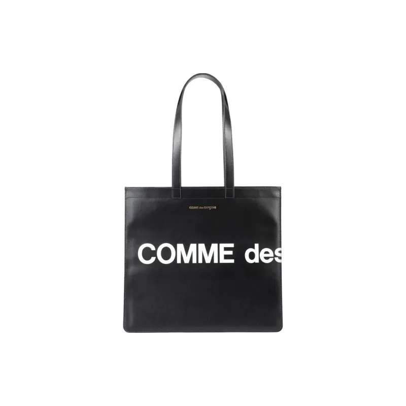 Comme Des Garçons Wallet Logo print Leather Tote Bag-0