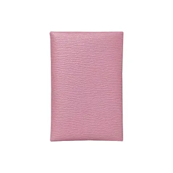 HERMES Calvi Epsom Calfskin Business Card Holder Wallet Card Holder Women's