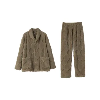 Aannsfam Home Suit Men's Cyan Brown