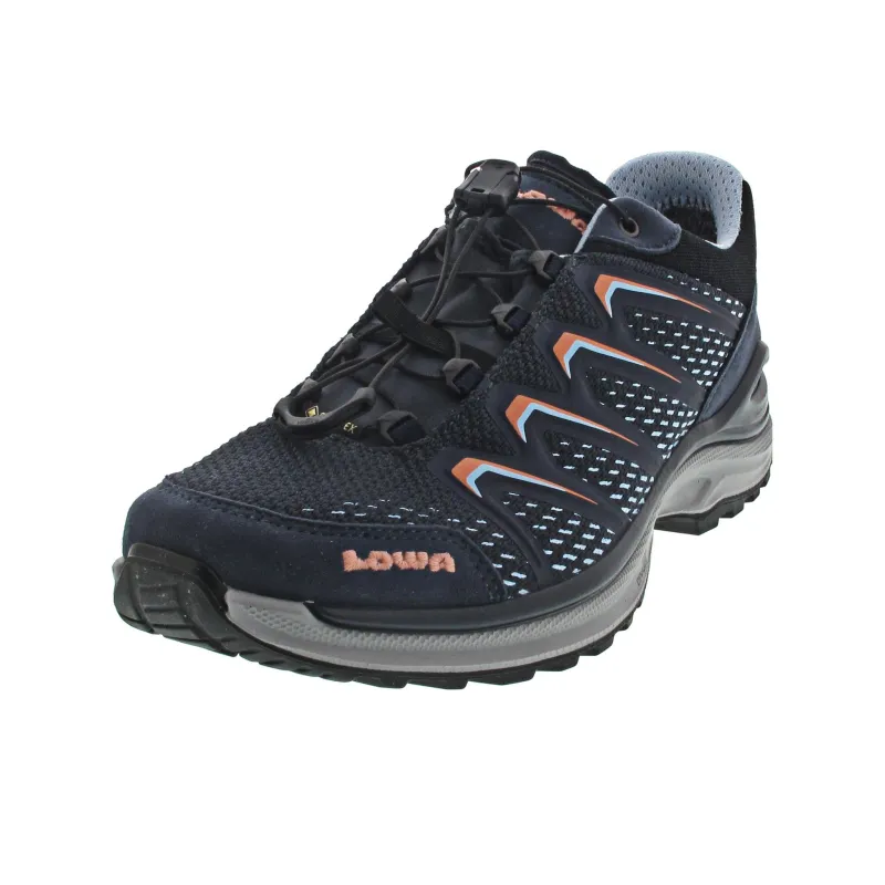 Lowa Maddo Maddox Gtx Lo Ws Abrasion Resistant Low Top Outdoor Shoes Women's Navy Blue-2