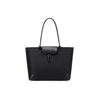 UNITE STAR Nylon Tote Bag Shopping Bag Shoulder Bags Medium Size Women's Black/Khaki/Dark Brown