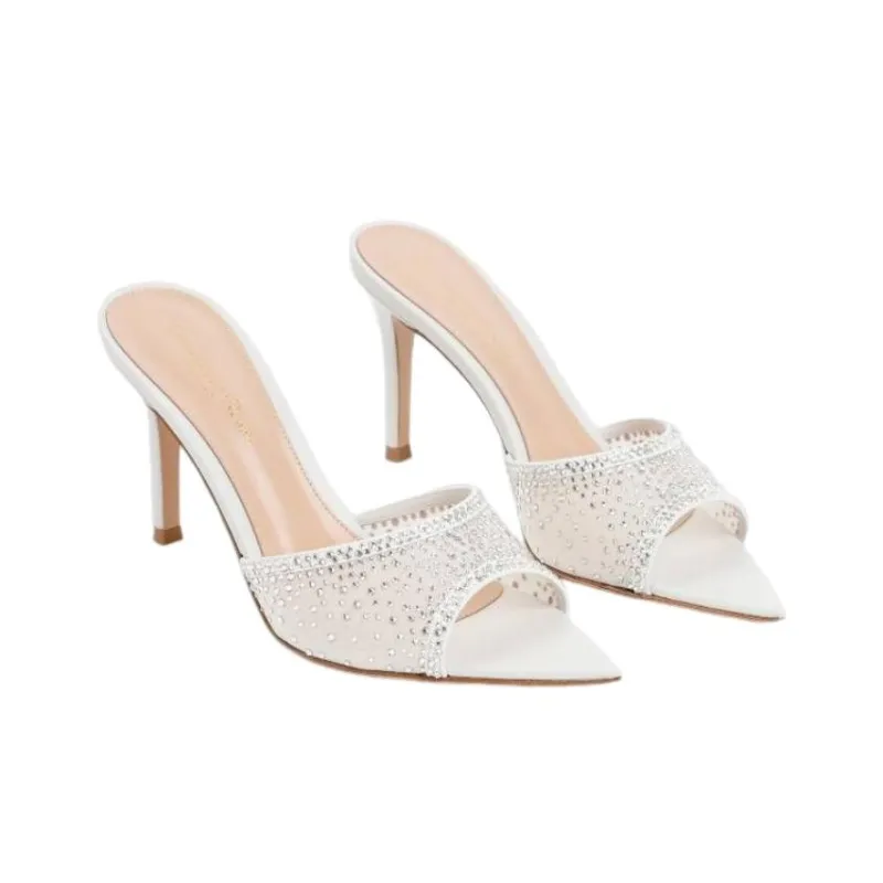 GIANVITO ROSSI Rania 85mm Leather Sandals-2