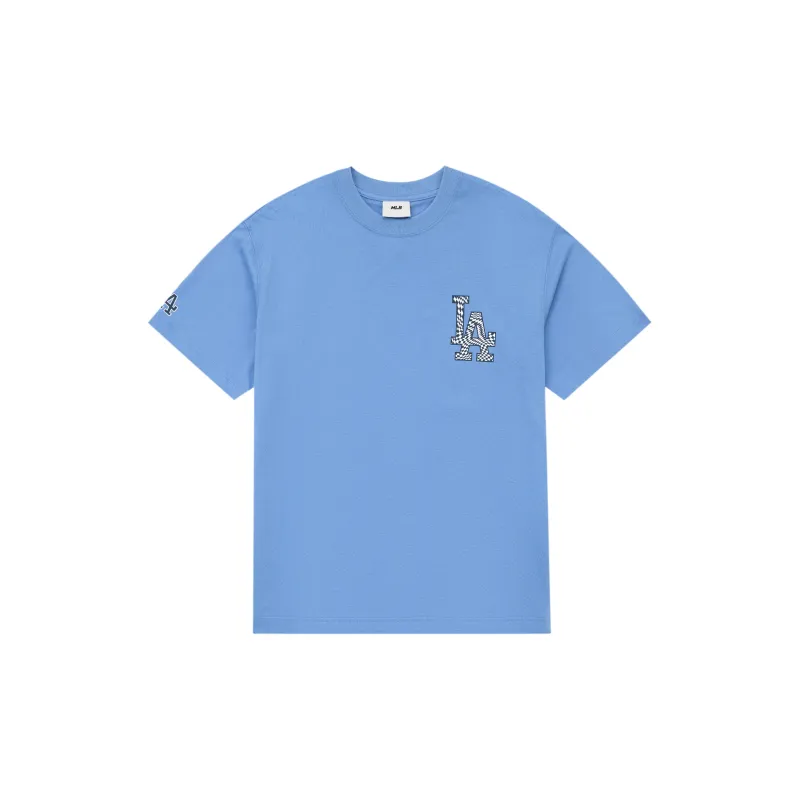 MLB Set in Sleeve T Shirt Unisex Blue-1