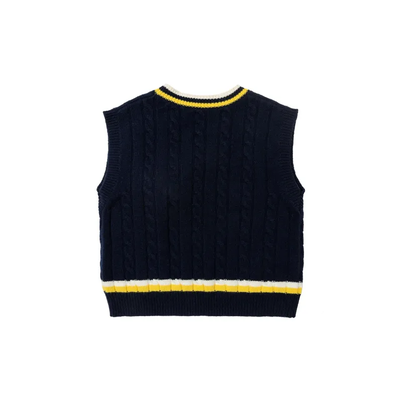 Charlie Luciano Vest Unisex Navy Blue-2