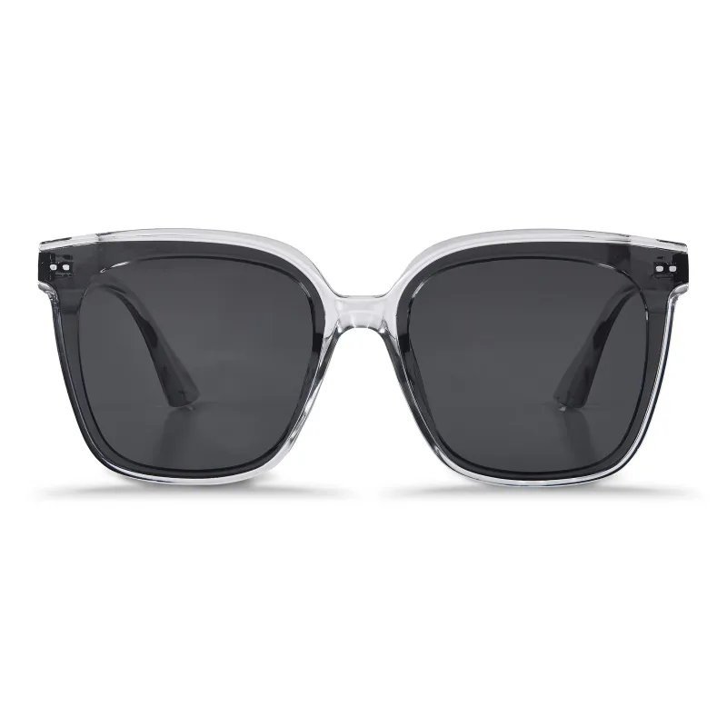ENFANTIN Square Sunglasses Unisex Transparent Gray-0