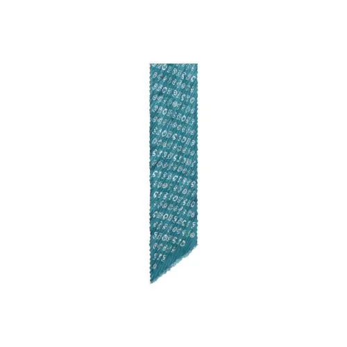 GIORGIO ARMANI Silk Scarves Men Blue/Green