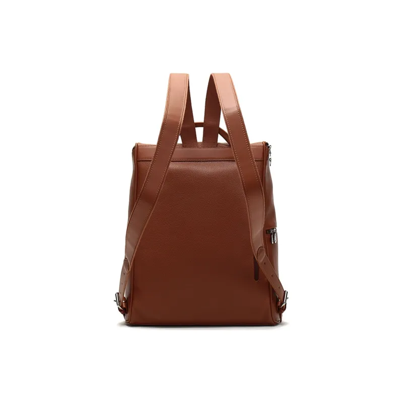 LONGCHAMP Le Pliage Cow Leather Backpack Men's Caramel-2