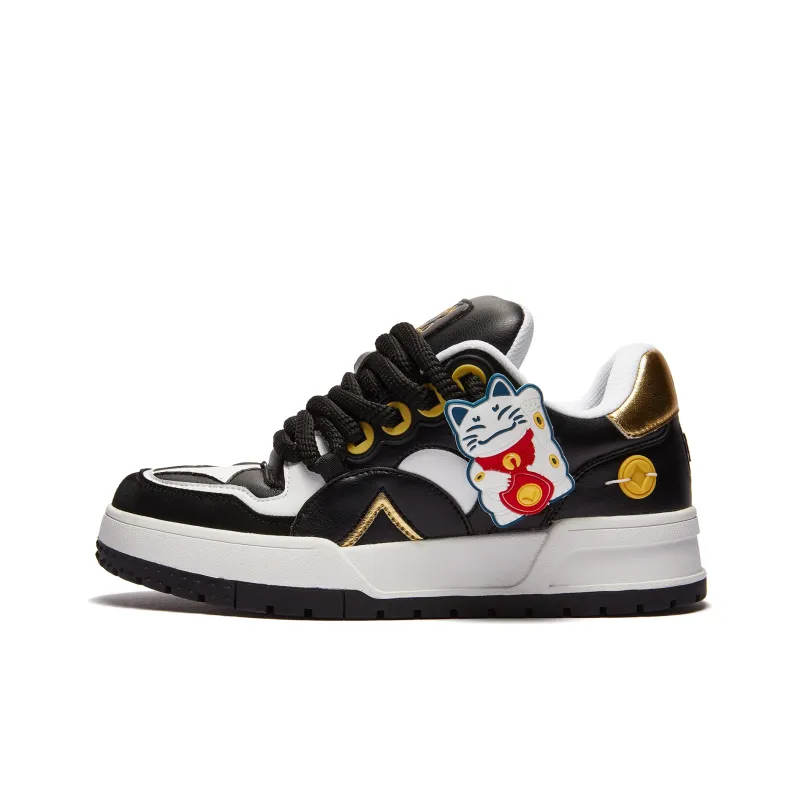 MONEY HOME Wear-Resistant Breathable Slip-Resistant Low-Top Skateboard Shoes Unisex-6