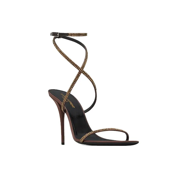 SAINT LAURENT Ava Open Toe Sandals Women's-2