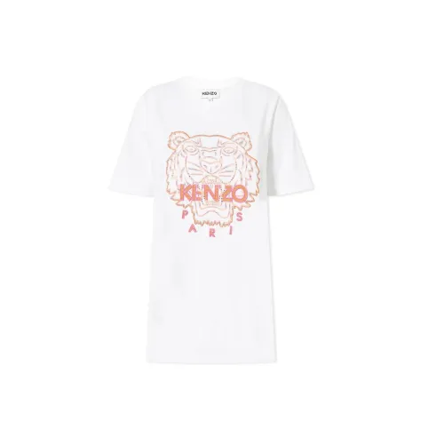 KENZO Short-Sleeved Dresses Women's White