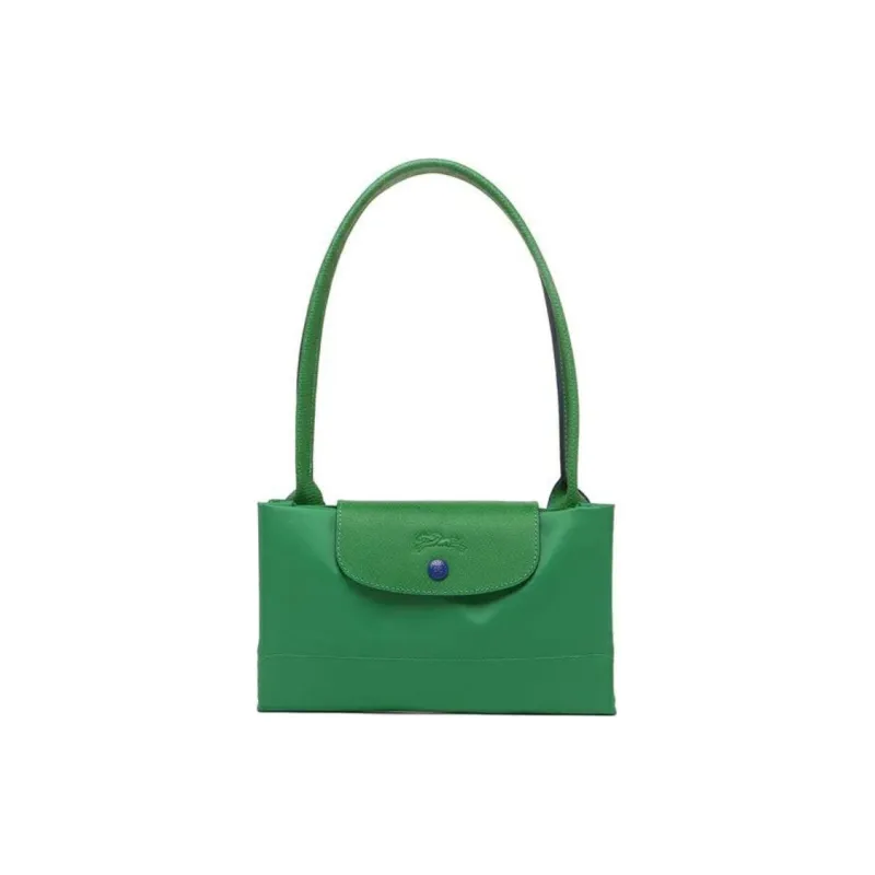 LONGCHAMP Fabric Shopping Bag, Dumpling Bag, Shoulder Bag Women's Cactus Green-6