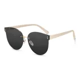 Ecru Frame with Black Gray Lens (TY0055-2)