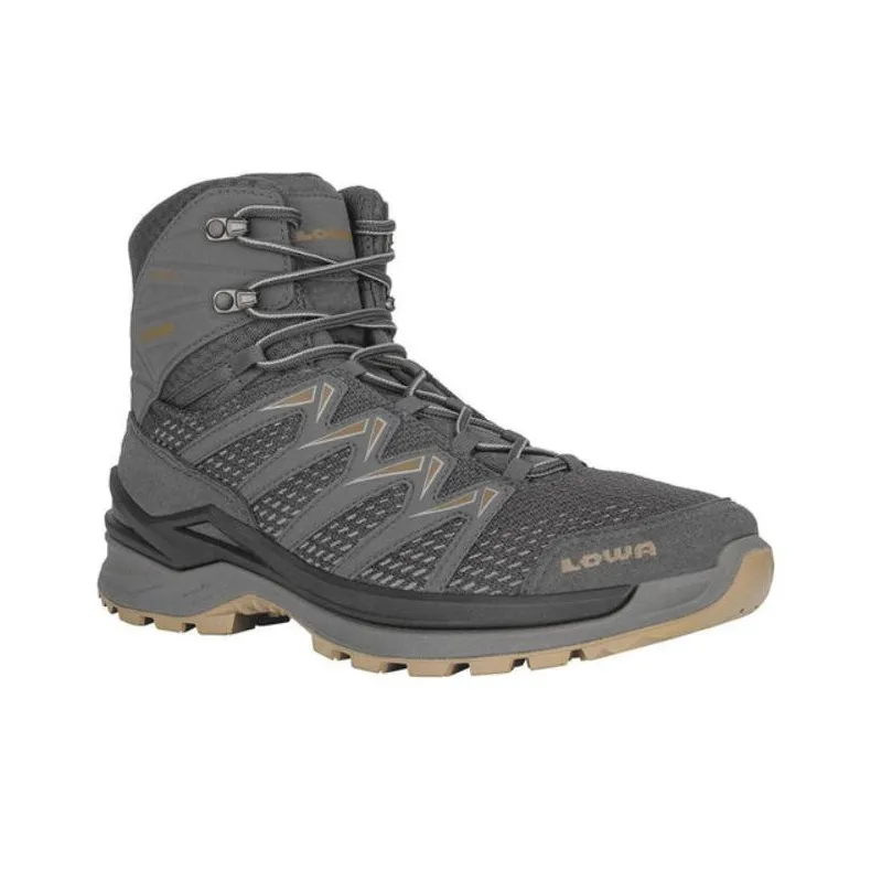 Lowa INNOX PRO Gt Abrasion Resistant High Top Outdoor Shoes Men's Yellow Gray-2