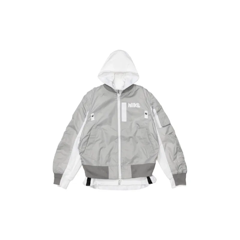 Nike X Sacai Layered Bomber Jacket - POIZON