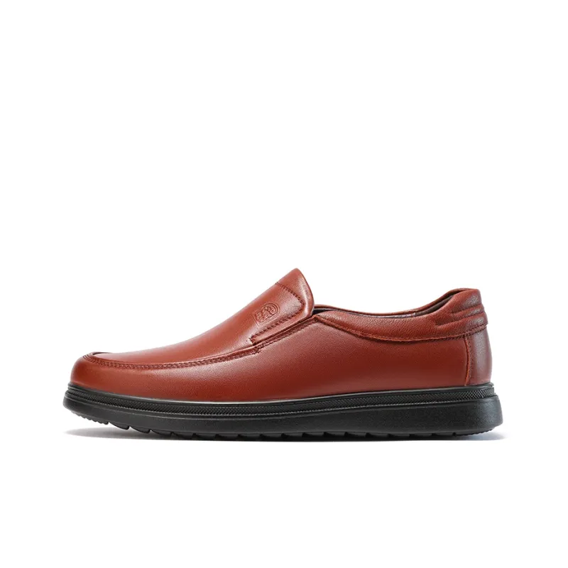 LAORENTOU Men's Casual Shoes Men Low Top Black/Brown-7