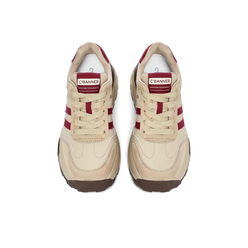 C°BANNER Low-Top Chunky Sneakers Women's Red Brown-2
