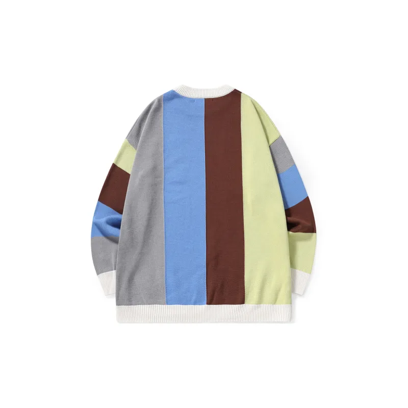 TVX Sweaters Unisex Blue Brown-1