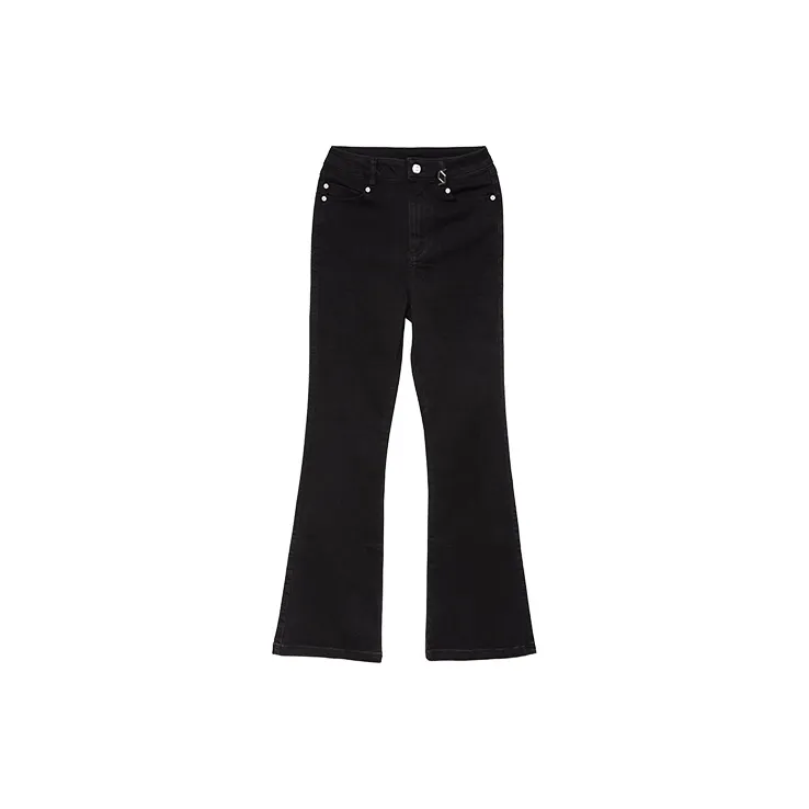 Palladium Flared Pants Jeans Women's Black-1