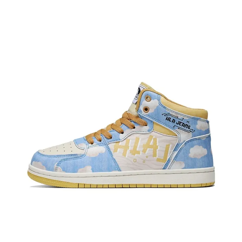 HLA JEANS High-Top Skateboard Shoes Unisex-0