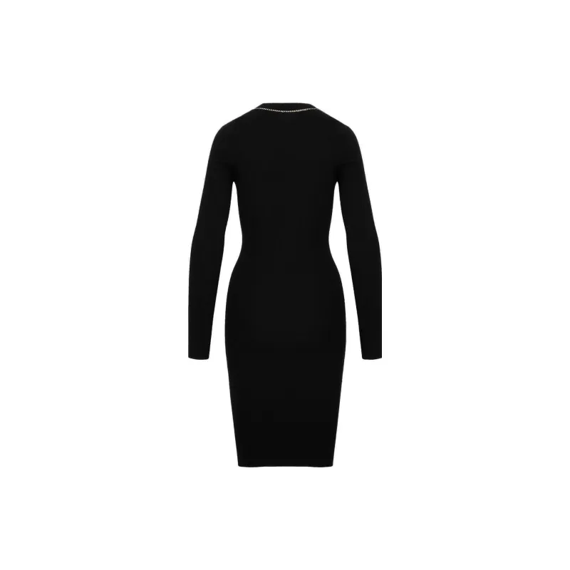 Bottega Veneta Long Sleeved Dresses Women's Black-1