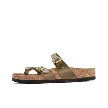 Birkenstock Mayari Oiled Leather Narrow Fit 'Olive' Women's