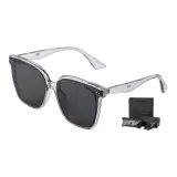 Transparent Gray Frame with Gray Lens+Box