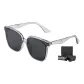 Transparent Gray Frame with Gray Lens+Box