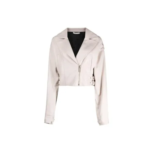 RED VALENTINO Leather Jackets Women's Beige