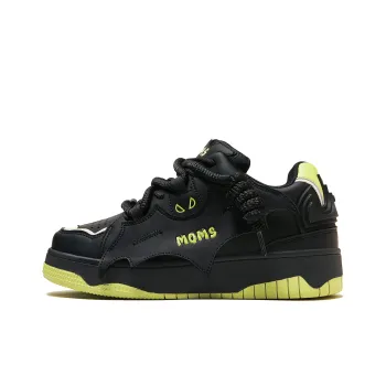 MQMS Skateboard Shoes Unisex Low Top Black/Green