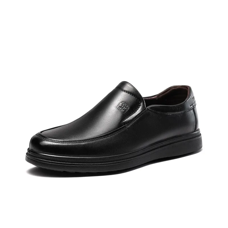 LAORENTOU Men's Casual Shoes Men Low Top Black/Brown-2