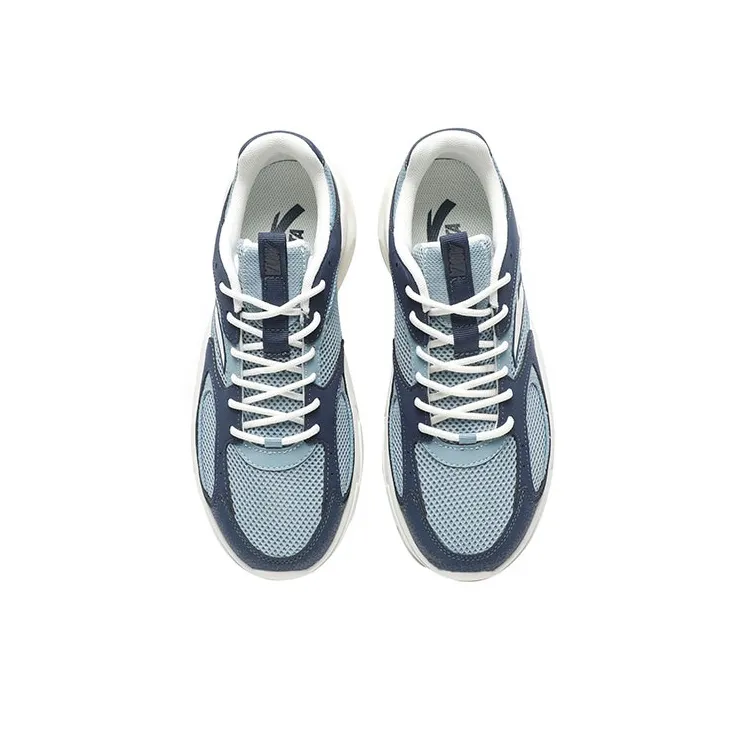 Anta Life Collection Anti Slip And Wear Resistant Rebound Low Top Sports Casual Shoes Men's Gray Blue-3